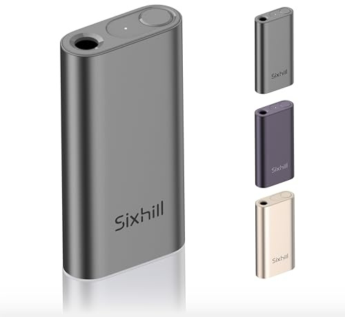Sixhill Aurr Riscaldatore di Tabacco Tutto in Uno, 1750mAh, 18 Utilizzi Consecutivi, Compatibile con Terea e Sentia (Grau)