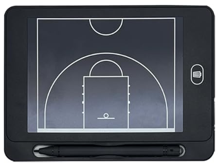 Elektronisches Magnetisches Taktik-Board für Basketball, LCD-Coaching-Board mit Sensor-Stift, Lösch-und Sperrfunktion per Knopfdruck, Leicht, für die Strategische Planung
