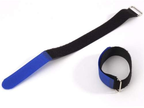 Kabelbinder Klettband mit Oese 50x5cm blau