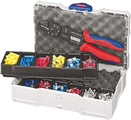 KNIPEX Crimp-Sortiment für Kabelverbinder 13-teilig 265 mm, 97 90 25