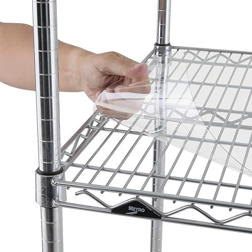 Metro 1836CI-4 transparente Regaleinlagen für 45,7 x 91,4 cm Super Erecta Regale, Paket mit 4 flexiblen Draht-Regaleinlagen