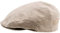 Sterkowski Derby Flatcap | 100% Leinen Super Leicht Herren Sommer Schiebermütze | Gatsby Sonnen Kappe Vintage Fisherhut Golf Cap Urbane Klassische Trendmütze Damen Retro Trucker Beige 55