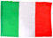 Ciao- Bandiera Italia in Tessuto con Asta, Verde/Bianco/Rosso, 22093