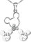 findout sterling silver hollow Mickey Mouse Cute pendant necklace + earrings set .for women girls .(s1480)