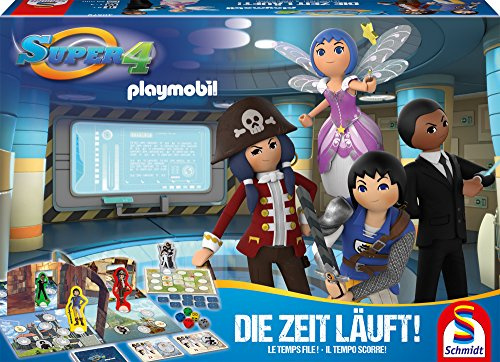 Playmobil - Super 4, Die Zeit läuft - Brettspiel für 1 bis 4 Spieler ab 6 Jahren
