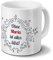 digital print Tasse mit Namen Maria - Motiv Ohne Maria ist Alles blöd - Ornamente Design - Namenstasse, Kaffeebecher, Mug, Becher, Kaffeetasse - Farbe Weiß