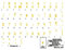 AdesiviTastiera.it - Hebrew keyboard letters stickers transparent background yellow letters