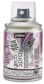 PEBEO - Peinture Acrylique en Spray - Pour la Décoration Multi Supports en Intérieur et Extérieur - Base Eau, Faible Odeur - 100 ml - Finition Nacré - Coloris Lila Nacré