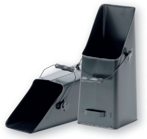 Bol à granulés en acier noir 210 x 210 x 500 mm (l x p x h)