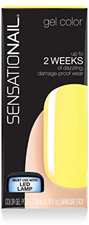 Sensationail Ml Original Nail Polish Gel Dizzy Daisy, Pastel Yellow, 7.39 ml