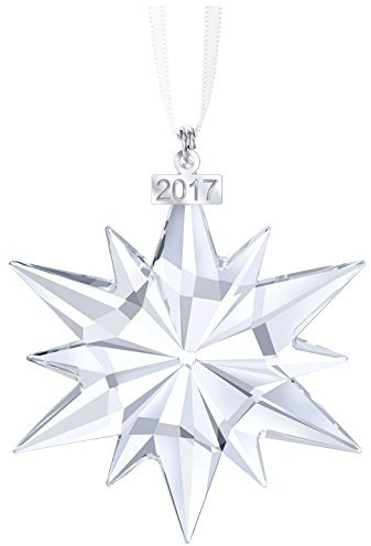 Swarovski Weihnachtsornament, Jahresausgabe 2017 Figur, Kristall, Transparent, 6.1 x 0.9 x 7.7 cm