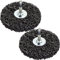 2x Rust/Paint 100mm Remover Disc Wheels - Grinder/Drill Abrasive Stripping Bits