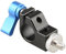 CAMVATE Single Rod Clamp mit 15 mm Schiene Support System für Kamera Minitor (blau Daumenschraube)