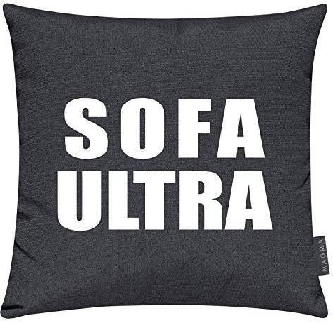 Magma-Heimtex Kissen Fanartikel Sofa Ultras Fußball WM Made in Germany (anthrazit)