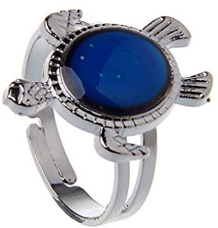 zhiwenCZW Turtle Mood Ring Farbwechsel Emotion Gefühl Ringe Temperaturkontrolle Frauen