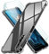 ivoler Coque pour Huawei Nova 5T / Honor 20 avec 3 Pièces Protection Écran en Verre Trempé, Transparent Étui de Protection en Silicone Antichoc, Mince Souple TPU Bumper Housse