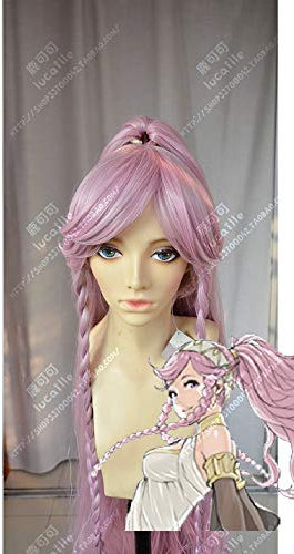 Game Fire Emblem Awakening Olivia Cosplay Wig Long Gray Pink Heat Resistant Synthetic Hair Wigs + Wig Cap