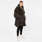 Brentfords Hoodie Decke Teddy Fleece Weich Warm Gemütlich Riesige Übergroße Thermodecke Überwurf Decke Sweatshirt Einheitsgröße Anthrazit - Erwachsene