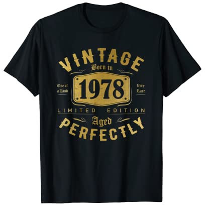 44 ans Vintage 1978 Édition Limitée 1978 Cadeau homme femme T-Shirt