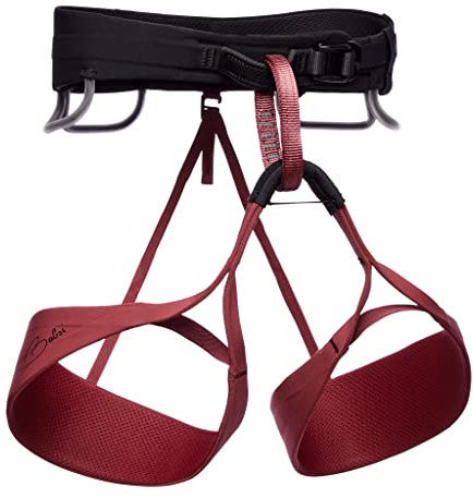 Black Diamond W Solution Harness Babsi Edition Rot-Schwarz, Damen Sitzgurt, Größe S - Farbe Cherrywood