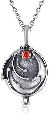 ZJJLWL Co.,ltd Halskette Neu Die Tagebücher Halskette Elena Gilbert Vintage Eisenkraut Eisenkraut Anhänger Foto Medaillon Schmuck für Männer und Frauen