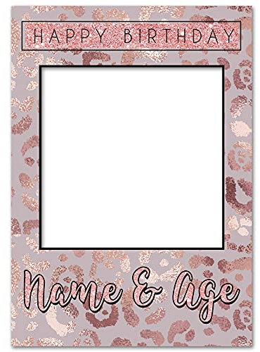 Selfie Frame | Personalised Frame | Selfie Props | Photo Booth Frame | Selfie Board | Party Decorations | Hen Do Gifts For Bride | Hen Party Gifts | Rose Gold Print