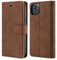 TOHULLE Case for iPhone 13, Premium PU Leather Wallet Case with Card Holder Kickstand Magnetic Closure Flip Folio Case Cover Compatible with iPhone 13 - Brown