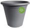 Clever Pots Kunststoff-Pflanztopf, 50cm Außen- oder Innentopf mit Entwässerungslöchern, leichtes und wetterfestes Pflanzgefäß für Blumen und Pflanzen, ideal für Garten, Terrasse & Veranda, Holzkohle