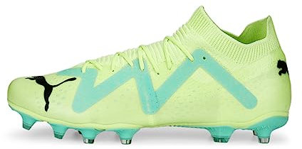 PUMA Herren Future Match FG/AG Fussballschuh, Fast Yellow Black-Electric Peppermint, 47 EU