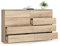 BDW Kommode, 8 Schubladen, viel Stauraum, Kleiderschrank, Flur, Badezimmerschrank, Kommode, Multifunktionsschrank. Abmessungen: 160 x 99 x 40 (Sonoma Eiche)