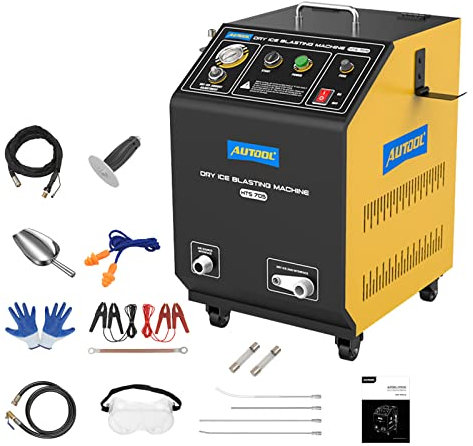 AUTOOL Automotive Trockeneis Strahlen Reinigung Maschine, Trockeneis Strahlreiniger Trockeneis Reinigungsmaschine Strahlanlage für Autos