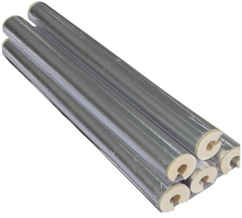 Manchon d'isolation pour Tube Climatisation 20-110mm Isolation de Tuyau en Mousse Outdoor, Anti-Gel et Calorifuge Conduites d'eau Chaude et Froide Conduits Isolation en Papier d'aluminium Semi-fendue