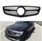 ABS-Auto-Frontgrill-Grillfinne, glänzend schwarz, obere Stoßstangenhaube, Netz für Mercedes Benz W204 C-Klasse C200 C250 C300 C350 2008–2014 AMG