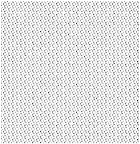 Home Items, Gartendrahtzaun, Edelstahl, 50 x 50 cm, 20 x 10 x 2 mm, Anzugmöbel