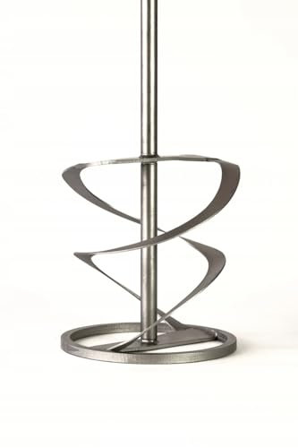 Jan Nierdzewny Rührkorb aus Edelstahl AISI 304 M14 für Bohrmaschine, Mörtelrührer, Farbrührer, Universalmischer, Durchmesser: ø147mm - L 684mm