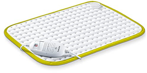Beurer HK Limited Edition Heating Pad, Cuddly Heat Pad with 3 Temperature Levels and Automatic Shut-Off, Made in Europe, Machine Washable, 44 x 33 cm, Lime