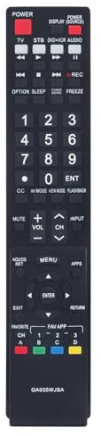 ALLIMITY Telecomando Compatibile con Sharp TV GA935WJSA GA959WJSA GB005WJSA GA890WJSA GB004WJSA
