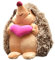 TOYANDONA Igel Puppe für zu Hause Stoffpuppe Cartoon-Schieberegler tierischer Blumentopf Cartoon- Cartoon-Puppe Igel Tiere Puppe PP Baumwolle Brown