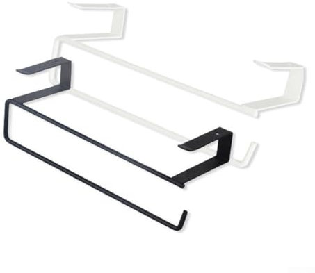 Installation - Porte-serviettes en acier inoxydable - Design minimaliste - Noir