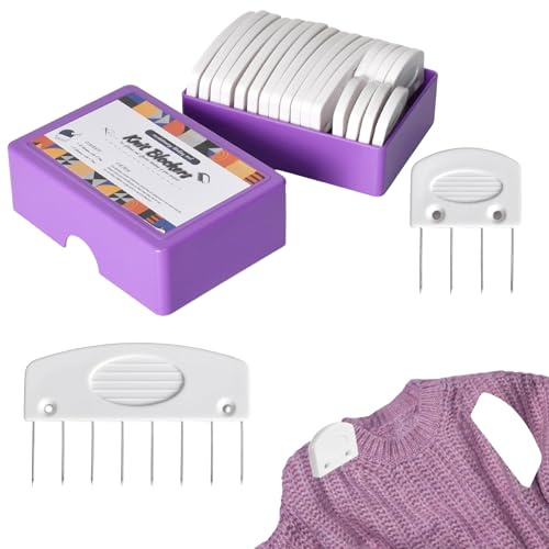 Kammnadeln,Kammnadeln Zum Spannen,20 Stücke Spannmatten Stricken,Strickblocker,Strick Blockern Stricken Set,Strick-Blockierkämme Spannnadeln,Zum Blockieren, Stricken,Häkeln,Nähmatte,Spitze Oder