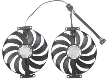 Ventilateur De Carte Graphique 95 Mm T129215SU FDC10U12D9-C 12 V RTX 3070 RTX 3060 Ti, Compatible Avec Les Cartes Graphiques ASUS RTX 3070 Et 3060 Ti Dual OC.(No power interface)