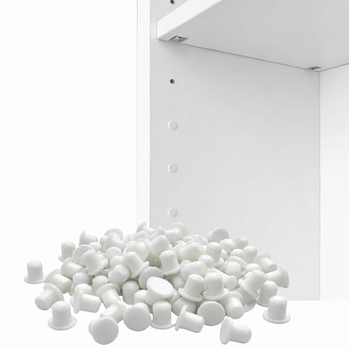 Sintrix Fab Lot de 220 Capuchons pour Trous de perçage, Bouchons de recouvrement et Couvercle de vis - Compatible avec Les Accessoires d'étagère IKEA Billy - Diamètre 3,4 mm pour étagère et