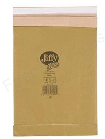 Jiffy Gepolsterte Versandtaschen DIN A4 (Größe 4, 225 x 483 mm), 100 Stück