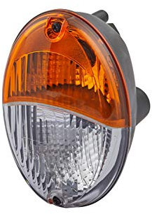 HELLA 2BE 343 130-081 Blinkleuchte - Agroluna - Halogen - 12V - Einbau/Anbau/geschraubt - Lichtscheibenfarbe: gelb - Stecker: Flachstecker - links/rechts - Menge: 1