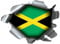 Speed Demons Pride Burst RIP Torn Tear Sticker Graphic SELF Adhesive for Any Surface Including LAPTOPS and Cars - Jamaica Jamaican Flag