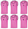 RHINOS sports Leibchen Set (6 Stück) | Nummeriert 1-6 | Pink | Größe M | Erwachsene