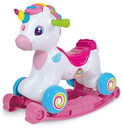 Clementoni - Baby - Nuvola Dolce Unicorno - Centro Attività Dondolo Cavalcabile per Bambini 1+ Anni, 17242
