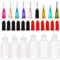 BENECREAT 8 Pack Mehrzweck-DIY-Präzisionsspitzen-Applikator-Flaschen-Set, ultrafeine Nadelspitze, Klebstoff-Applikator Squeeze-Flaschen für DIY-Quilling, Acrylfarbe-Kunstwerk-Hobbys, Ölerflasche
