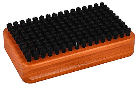 RiSki Wachsbürste Rosshaar orange – Profi Skibelagsbürste für Feinausbürsten nach dem Wachsen – Tiefenreinigung & Finish für Ski, Snowboard & Langlauf – Made in Germany