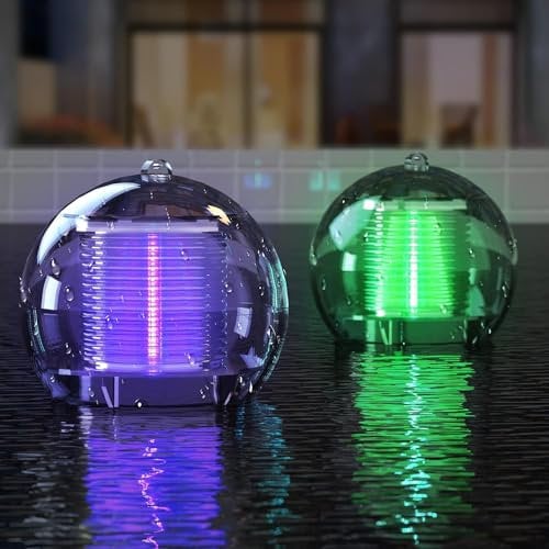 Lumière de Piscine de LED, Eletorot Solaire Lampe Flottante Piscine Eclairage Piscine Avec 7 Modes de Couleurs pour Piscine, Baignoire, Bassin, Fontaine, Spa, Party Décor
